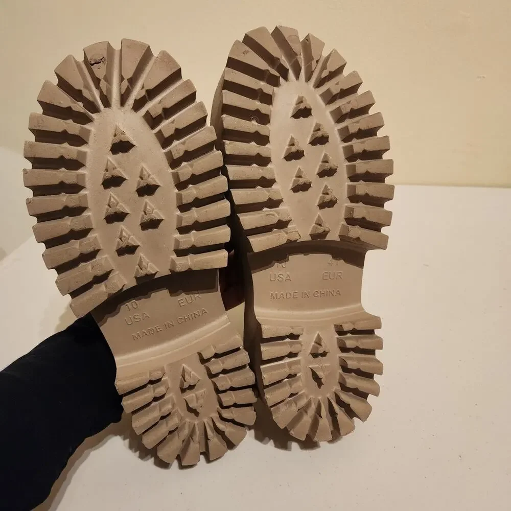 Jeffrey Campbell Taupe Platform Clog Mules - Picture 6 of 9